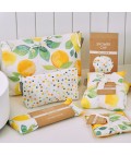 Cosmetic Bag | Amalfi Citrus | Linen | Large